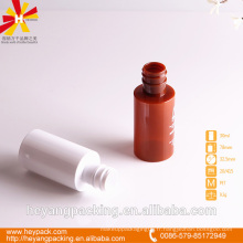 Bouteille en plastique de luxe de 30 ml rouge et blanc